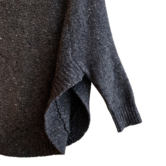 April Marin Lincoln Poncho 3/4 Sleeve Crew Neck Sweater One Size - Picture 7 of 10
